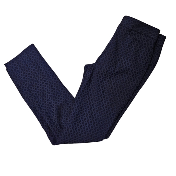 Mario Serrani Italy Stretch Pants Slim Fit Tummy Control Black & Navy sz 2 NWT - Picture 1 of 11